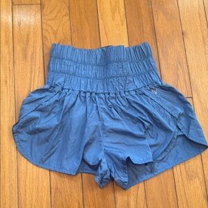 FP Movement by Free People High Waist Blue Shorts